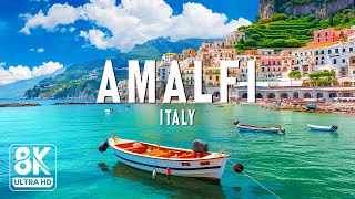 Amalfi 8K UHD  Explore The Breathtaking Beauty Of Italys Coastal Gem With Soft Piano Music [upl. by Asyal732]