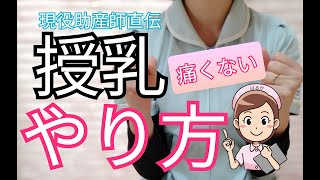 【授乳のやり方】痛くない！“母乳育児の方法”深く吸わせるコツとポイント！～交差横抱き～ [upl. by Stelle758]