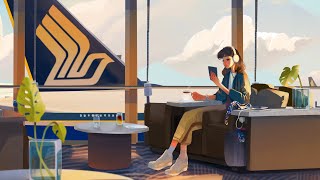 The Sound of Singapore Airlines  Beats to relax to [upl. by Maisel117]