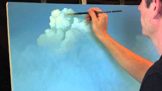 Painting Clouds with Tim Gagnon A Time Lapse Speed Landscape Painting with Acrylic [upl. by Shanly222]