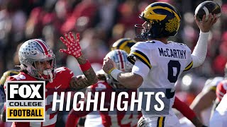 No 3 Michigan vs No 2 Ohio State Highlights  CFB on FOX [upl. by Abdulla812]