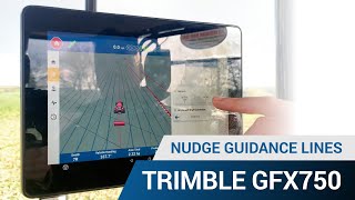 Nudge Guidance Lines  Trimble GFX 750 Display [upl. by Skantze920]