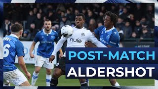 Aldershot Town PostMatch Interview with Adan George [upl. by Warner]