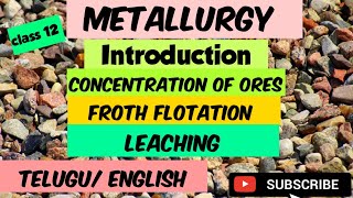 🔥METALLURGY concentration of ores Hydraulic washing magnetic separationfroth flotationleaching [upl. by Rednaeel]