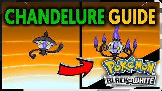 HOW TO EVOLVE LAMPENT INTO CHANDELURE ON POKEMON BLACK AND WHITE [upl. by Ylrebmyk19]