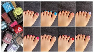 My top 10 toe nail paint colours recommendations  Trending toes 2024 [upl. by Ulu]