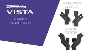 UPPAbaby Vista Stroller  Attaching the RumbleSeat Adapters  Lower Adapters [upl. by Tnomal586]