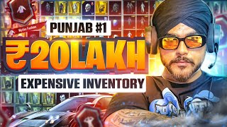 REVEALING MY ₹2000000 BGMI INVENTORY 🤯 PUNJAB’s 1 INVENTORY 🥵 [upl. by Colner610]