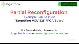 Partial Reconfiguration with Xilinx VIVADO toolAn Example Design [upl. by Eynaffit]