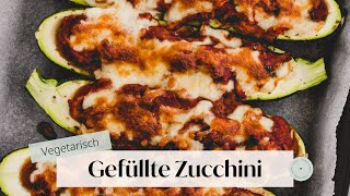 Gefüllte Zucchini Vegetarisch  Aline Made [upl. by Naols]