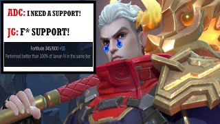 Wild Rift JARVAN SUPPORT OMG REPORT IM AFK [upl. by Mosra]