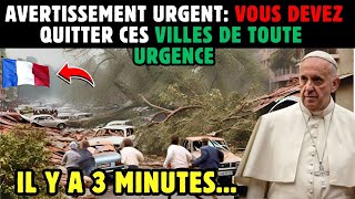 🚨AVERTISSEMENT URGENT VOUS DEVEZ QUITTER CES VILLES DURGENCE ELLES MESSAGE DE LA VIERGE MARIE [upl. by Ybrik]