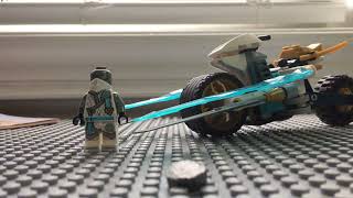 I am reviewing the Lego ninjago Zane’s ice Motorcycle ninjago lego Motorcycle ￼￼ [upl. by Grega]