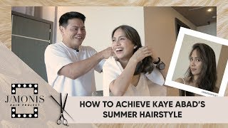 How To Achieve Kaye Abads Summer Hairstyle  Women’s Cut and Hair Care [upl. by Assenav994]