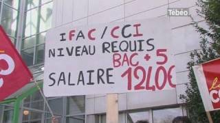 Les enseignants de lIfac sont en grève Brest [upl. by Notseh698]