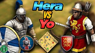 Goths vs Britons  1v1 Arabia  vs Yo  AoE2 [upl. by Meldon]