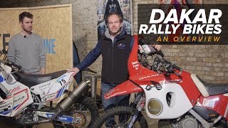 Dakar Rally Bikes Simon amp Llewelyn Paveys Overview [upl. by Leonsis]