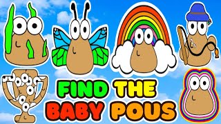 Find The Baby Pous 💖New 6 Baby Pous💖ROBLOX 💖All Badges 91 [upl. by Gerianne]