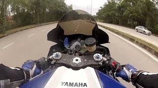 Yamaha R1almost fully doneup vs Ducati 1198stock vs Aprilia RSV4 APRCrace ecu [upl. by Goodden]