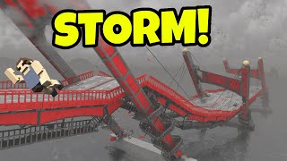 Which Bridge BEST SURVIVES TYPHOON Destruction Teardown Gameplay [upl. by Neelram]