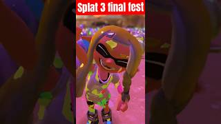 Splatoon 3 final fest splatoon3 nintendoswitch [upl. by Eivla]