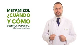 Metamizol cuándo y cómo debemos tomarlo Tu Farmacéutico Informa [upl. by Htiekram]