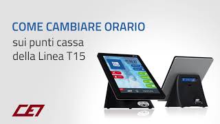 Come cambiare orario sul registratore di cassa T15 [upl. by Andert]