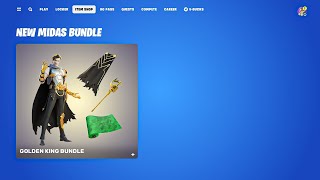 Fortnite New Midas Bundle Showcase [upl. by Durrett]