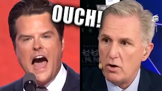 Kevin McCarthy HUMILIATES Matt Gaetz On Live TV [upl. by Iznek570]