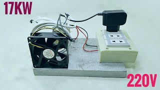 How to Make Free Electricity Energy 220V 17KW Direct Current Generator Energy With Transformer [upl. by Gnidleif]