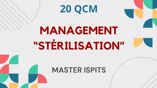 20 QCM Master Management Et Qualité Des Services De Soins  quotStérilisationquot [upl. by Suzanne]