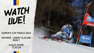 LIVE FIS Alpine Europa Cup Finals March 17  Giant Slalom Women Run 1 in Hafjell NOR at 1130 CET [upl. by Beryle]