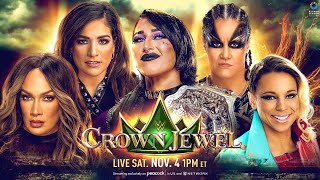 WWE Crown Jewel 2023 Rhea Ripley vs Nia Jax vs Shayna Baszler vs Zoey Stark vs Raquel Rodriguez [upl. by Anialad]