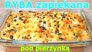 Pyszna ryba zapiekana pod pierzynką 👌 szybkie i łatwe danie na Wigilię lub kolację 🎄👍 [upl. by Chin]