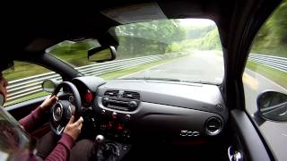 SERIAL DRIVER NURBURGRING  500 Abarth 595 Competizione rain [upl. by Haissi802]