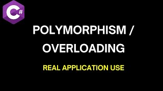 PolymorphismOverloading Real Application Use in C NET [upl. by Zoa]