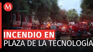 Se reporta incendio en Plaza de la Tecnología de CdMx [upl. by Vaclava]