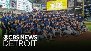 Detroit Tigers fans react to 52 victory over Houston Astros [upl. by Gardy]