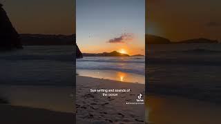 Newquay Cornwall Stunning Sunset beach cornwall asmr sunset relaxing [upl. by Sivat]