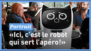 Dans ce restaurant breton c’est un robot qui sert les boissons [upl. by Namqul]