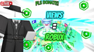 PLS DONATE LIVE DONATING ROBUX TO VIEWERS GOAL407K [upl. by Nagaet]