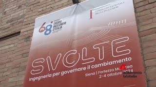 quotSvolte Ingegneria per governare il cambiamentoquot a Siena il 68° Congresso nazionale degli ordini [upl. by Aserehs19]