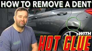 How to Remove Hail Damage or Door Ding with a Dent Lifter Glue Puller [upl. by Trofmoc]