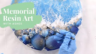 Art With Ashes Tutorial  Memorial Resin Art Step by Step [upl. by Harden]