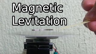 Levitation of a Magnet  Lenz Law [upl. by Aenitsirhc]