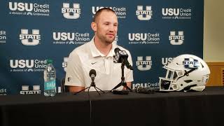 Press Conference with USU interim football coach Nate Dreiling  Aug 1 2024 [upl. by Meagan]