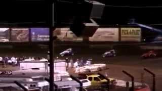 USAC 410 Oval Nationals Night 1 Crashes  Perris Auto Speedway 11714 [upl. by Raynah105]