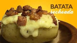 Batata Recheada de Forno  Receita simples e Deliciosa [upl. by Fachan]