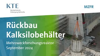 Sichtbarer Erfolg im Rückbau Mit dem Kalksilo ist ein weiterer großer Brocken verschwunden [upl. by Ellenehs]