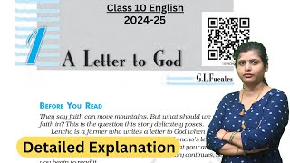 A Letter to God  CLass 10 English First Flight Chapter 1  202425 [upl. by Sinnelg]